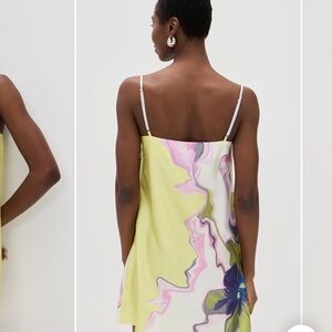 Misa Los Angeles Yellow and Purple Dress